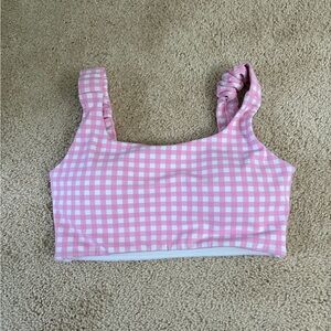 asotira checkered sports bra size small